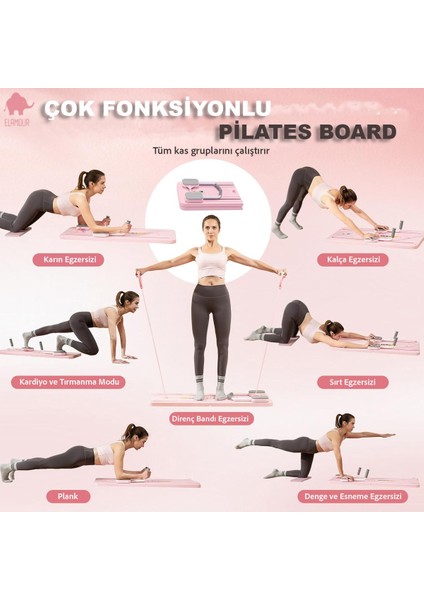 Fonksiyonel Pilates Istasyonu – Reformer, Tower ve Chair Özellikli Profesyonel Pilates Ekipmanı fırsatları