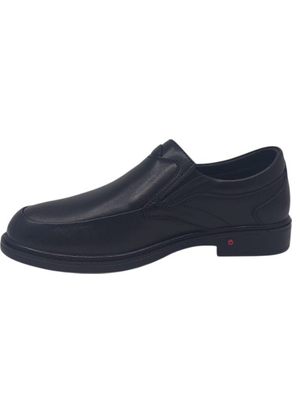 Paggi 602 Erkek Siyah Hakiki Deri Günlük Kullanım Poli Taban ( Hafif ) Ayakkabı modelleri