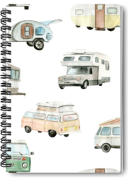 Doğa ve Kamp Temalı Tasarım Tel Spiralli 4'lü Hatıra, Günlük, Ajanda, Anı, Okul Defter Seti fırsatları