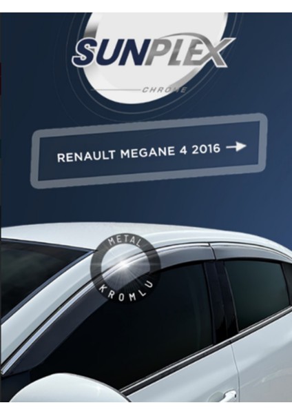 Renault Megane 4 (2016 ve Sonrası) Kromlu Cam Rüzgarlığı Takım 4’lü Rüzgar Kesici, Yağmur Önleyici fiyatları