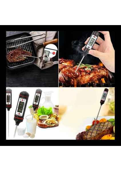 Dijital Gıda Termometresi – Süt Yoğurt Mayalama Et Pişirme Mama Derece Ölçer Hızlı Okuyan Mutfak Termometresi | Hassas Paslanmaz Sensör Uçlu modelleri