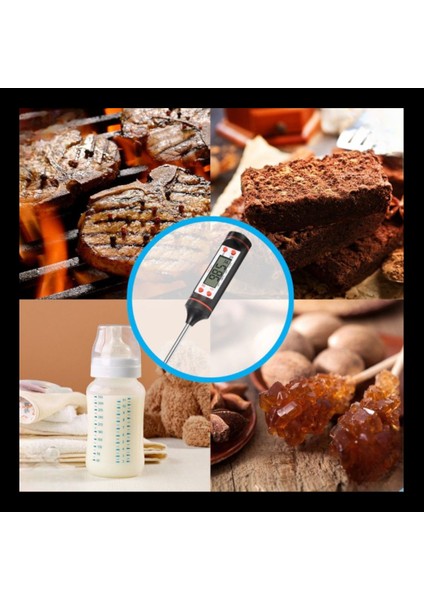 Dijital Gıda Termometresi – Süt Yoğurt Mayalama Et Pişirme Mama Derece Ölçer Hızlı Okuyan Mutfak Termometresi | Hassas Paslanmaz Sensör Uçlu fırsatları