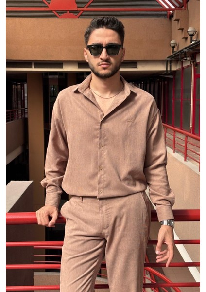 Erkek, Nakış Detaylı, Regular-Fit, Kışlık-Baharlık, Ince Fitilli Kadife Gömlek G16 indirimleri