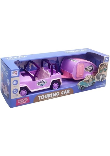Birlik Oyuncak Çekme Karavan Sesli Safari Araba SS113A-SS113C