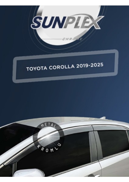 Toyota Corolla 2019-2025 Kromlu Cam Rüzgarlığı Takım 4’lü Takım Rüzgar Kesici, Yağmur Önleyici fiyatları