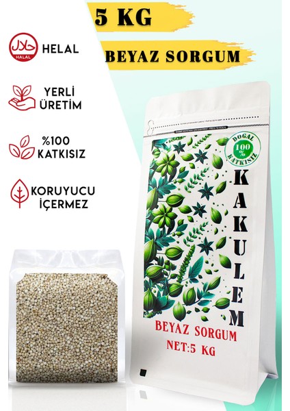 Sertifikalı Beyaz Sorgum Dal Darı 5 kg