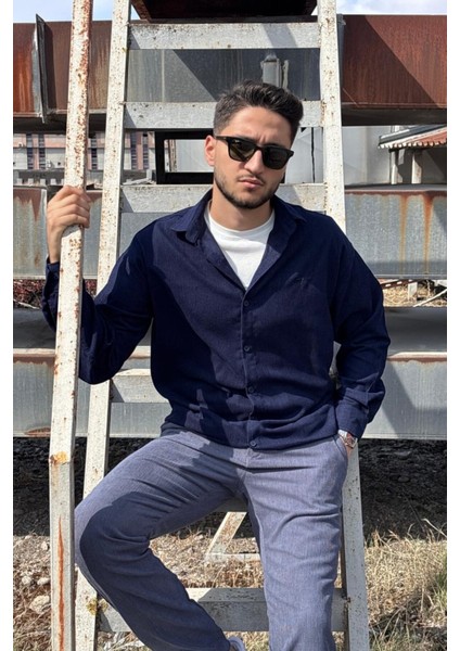 Erkek, Nakış Detaylı, Regular-Fit, Kışlık-Baharlık, Ince Fitilli Kadife Gömlek G16 modelleri