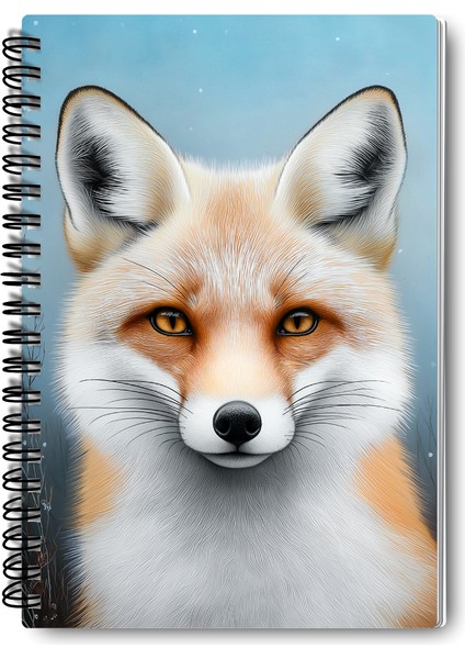Tilki Kış Temalı Tasarım Tel Spiralli 4'lü Hatıra, Günlük, Ajanda, Anı, Okul Defter Seti modelleri