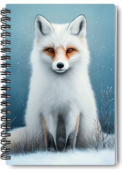Tilki Kış Temalı Tasarım Tel Spiralli 4'lü Hatıra, Günlük, Ajanda, Anı, Okul Defter Seti indirimleri