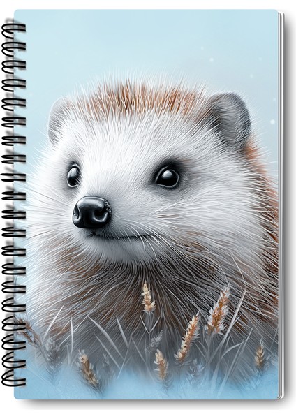 Kirpi Kış Temalı Tasarım Tel Spiralli 4'lü Hatıra, Günlük, Ajanda, Anı, Okul Defter Seti indirimleri