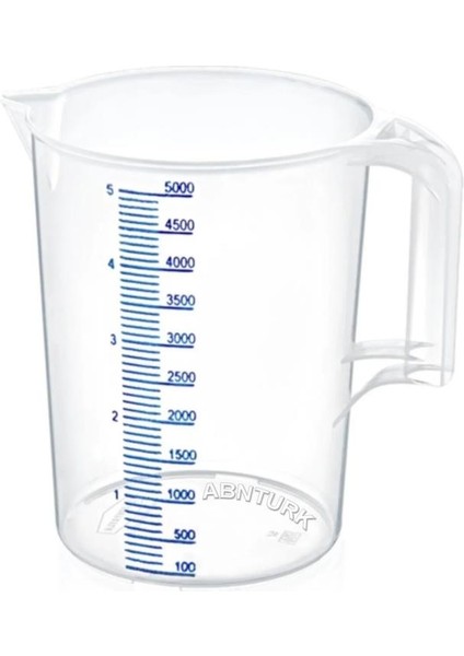 5 Litre Ölçekli Ölçü Kabı Plastik Şeffaf Kırılmayan Özel Sağlıklı Hammadde Üretim Için Ideal