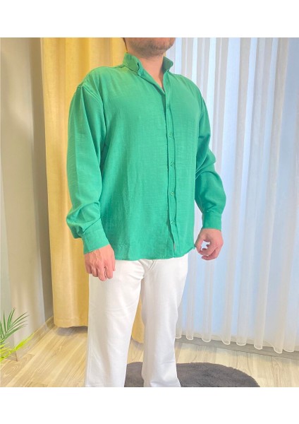 Oversize Keten Gömlek fırsatları