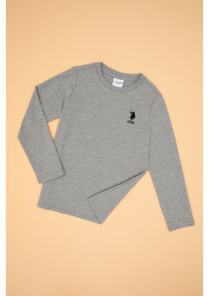 Erkek Çocuk Gri Melanj Sweatshirt 50314002-VR086