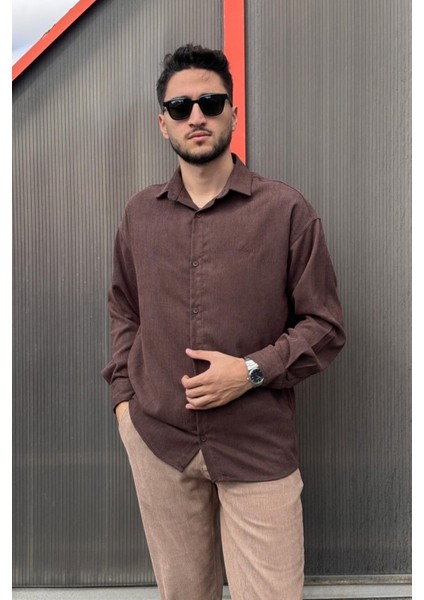 Erkek, Nakış Detaylı, Regular-Fit, Kışlık-Baharlık, Ince Fitilli Kadife Gömlek G16 fırsatları