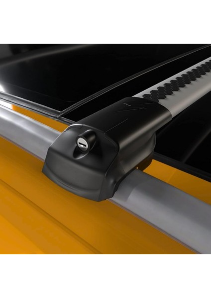 Volvo V70 Wagon (2007-2016) Için Kilitlenebilir Ara Atkı Tavan Barları - 2li Bar - Gri indirimleri