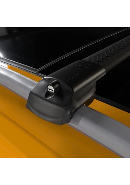 Renault Megane 2 Stationwagon 2005-2009 Için Kilitlenebilir Ara Atkı Tavan Barları - 2li Bar - Siyah indirimleri