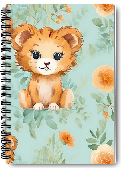Yavru Sevimli Hayvanlar No:2 Tasarım Tel Spiralli 4'lü Hatıra, Günlük, Ajanda, Okul Defter Seti fırsatları