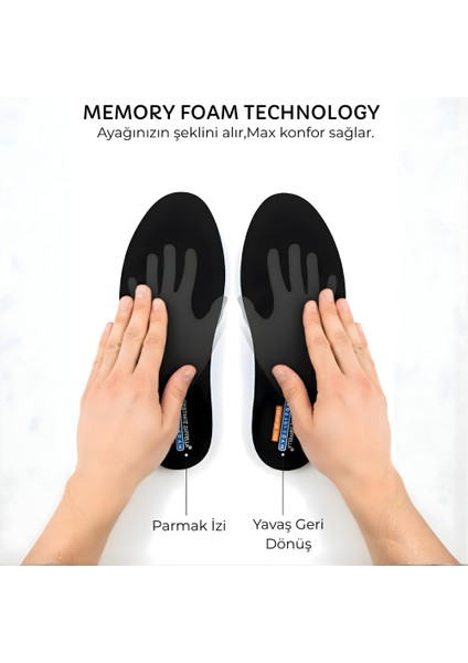 Comforstep Ortopedik Memory Tabanlık , Rahat Ayakkabı Iç Tabanlık , Spor Ayakkabı Tabanlığı