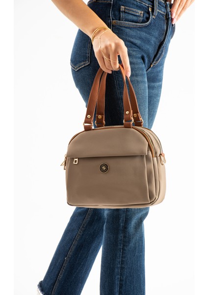 Kadın Suni Deri Ayarlanabilir Çapraz Askılı Smart Casual Omuz ve El Çantası