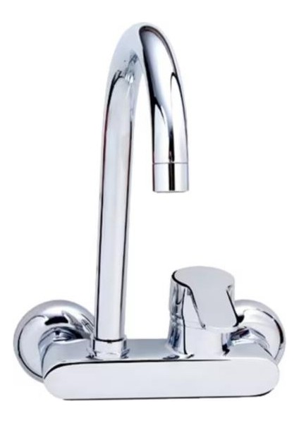 Duvara Monte Aplik Stil Sıcak Soğuk Aç Kapa Lavabo Bataryası