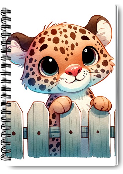 Sevimli Hayvanlar No:5 Tasarım Tel Spiralli 4'lü Hatıra, Günlük, Ajanda, Anı, Okul Defter Seti indirimleri