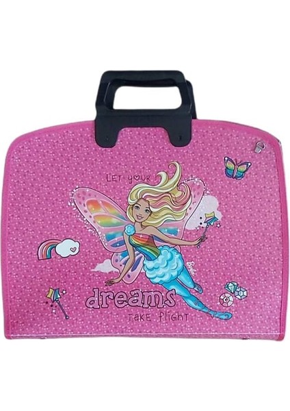 Desenli Pro Arts 37X54 Proje Ve Resim Çantası Barbie Desenli