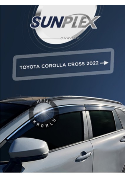 Toyota Corolla Cross 2022 ve Sonrası Kromlu Cam Rüzgarlığı Takım 4’lü Rüzgar Kesici Yağmur Önleyici fiyatları