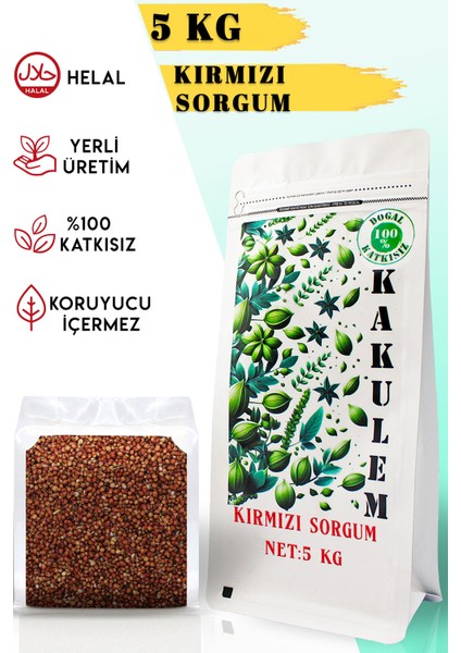 Sertifikalı Kırmızı Sorgum Dal Darı 5 kg