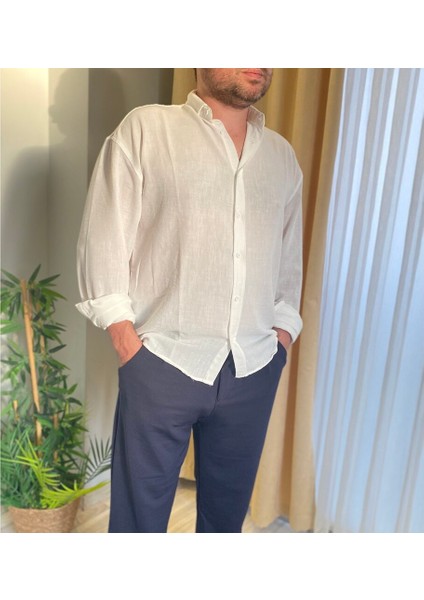 Oversize Keten Gömlek fırsatları