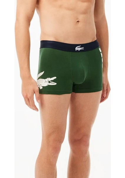 Cotton Stretch Ultra Comfortable Trunk Erkek 3 Lü Boxer Siyah Yeşil Beyaz fırsatları