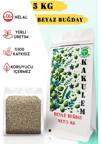 Sertifikalı Tavuk Güvercin Yemi Yemlik Beyaz Buğday 5 kg