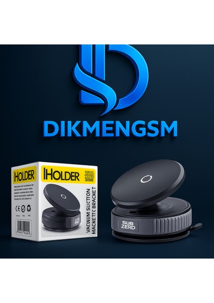 📱 Subzero HR40 Derece Dönebilen Vakumlu Magnetik Telefon Tutucu | Ayna, Cam ve Araç Kullanımı Için