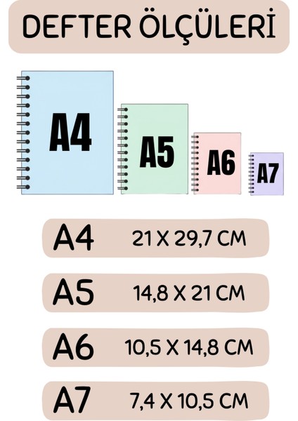 Pastel Renk Çiçekler Tasarım Tel Spiralli 4'lü Hatıra, Günlük, Ajanda, Anı, Okul Defter Seti