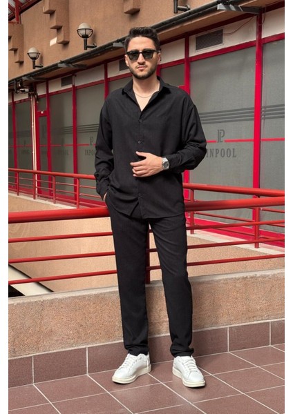 Erkek, Nakış Detaylı, Regular-Fit, Kışlık-Baharlık, Ince Fitilli Kadife Gömlek G16