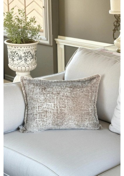 SAFARI-01 İthal Kadife Dekoratif Kırlent Kılıfı 35x50 cm – Yumuşak Dokulu Dikdörtgen Yastık ve Ev Aksesuarı