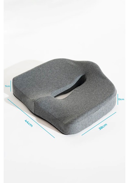 Havalandırmalı Oturma Minderi Ofis Araba Koltuk Oturma Minderi 44X38X13X7 cm