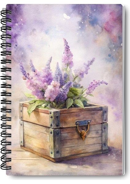 Purple Dream Nostaljik Tasarım Tel Spiralli 4'lü Hatıra, Günlük, Ajanda, Anı, Okul Defter Seti fırsatları