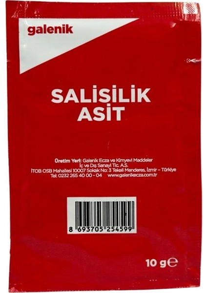 Salisilik Asit (Acıde Salıcylıque) 10 gr x 50 Adet fiyatları