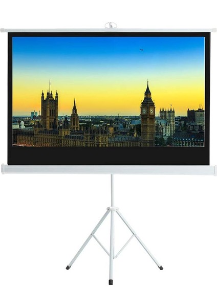 Ayaklı Taşınabilir Projeksiyon Perdesi 144CMX108CM