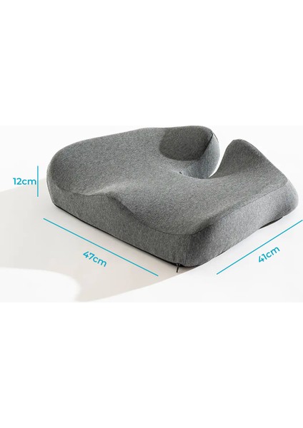 Visco Ortopedik Coccyx Oturma Minderi Kuyruk Sokumu Visco Minder 47*41*12CM