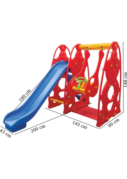 Sevimli Teddy Kaydıraklı Salıncak Set A fiyatları
