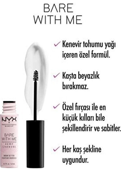 Nyx Bare With Me Cannabis Sativa Brow Setter indirimleri
