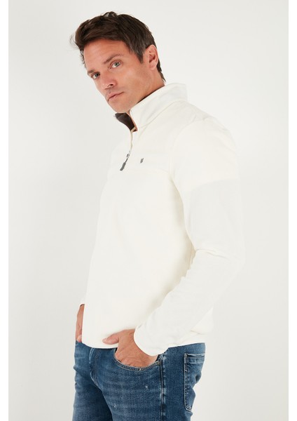 Regular Fit Anti-Pilling Tüylenme Yapmayan Bato Yaka Kışlık Şardonlu Polar Erkek Polar 5906001