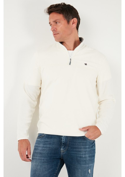 Regular Fit Anti-Pilling Tüylenme Yapmayan Bato Yaka Kışlık Şardonlu Polar Erkek Polar 5906001