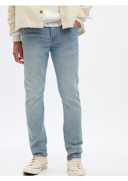 Erkek Açık Mavi Gapflex Soft Wear Slim Jean Pantolon