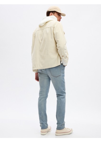 Erkek Açık Mavi Gapflex Soft Wear Slim Jean Pantolon