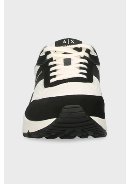 Armani Exchage Logolu Süet Detaylı Kalın Taban Sneaker Ayakkabı Erkek Ayakkabı XUX265 XV957 N814