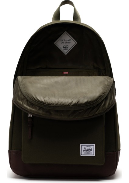 Heritage Unisex Sırt Çantası - Sarmaşık Yeşili/Hindiba Kahvesi