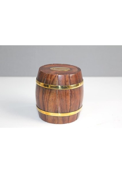 Pirinç Detaylı Fıçı Kumbara Model 1 modelleri