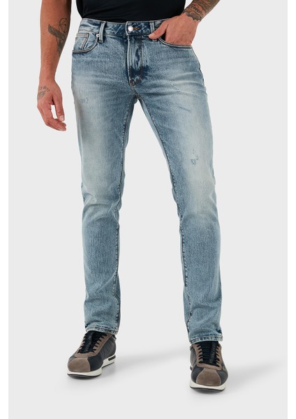 Streç Pamuklu Slim Fit Düşük Bel Dar Paça Jeans Erkek Kot Pantolon EM000121 AF17485 MB002 indirimleri